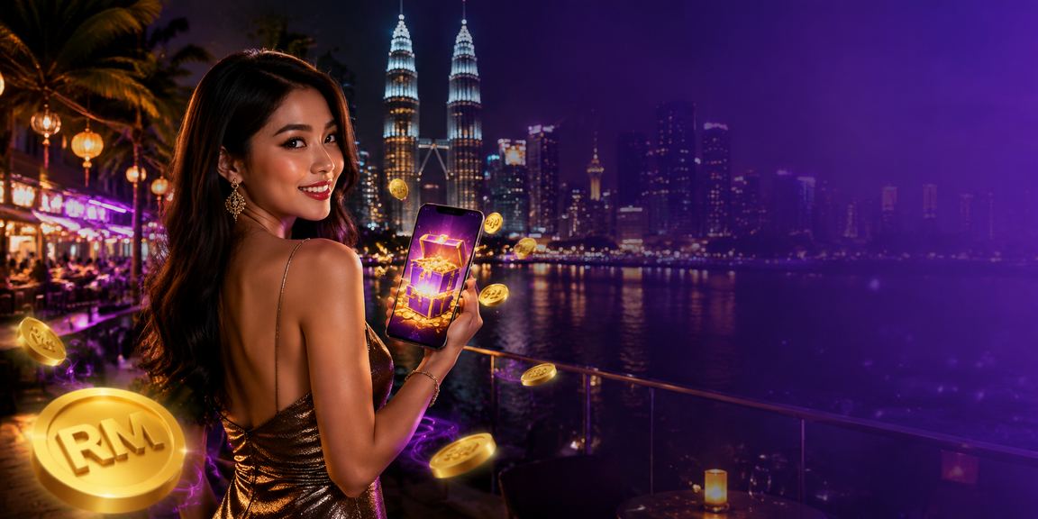 Pengguna membuat deposit di kl48 melalui telefon bimbit di Kuala Lumpur